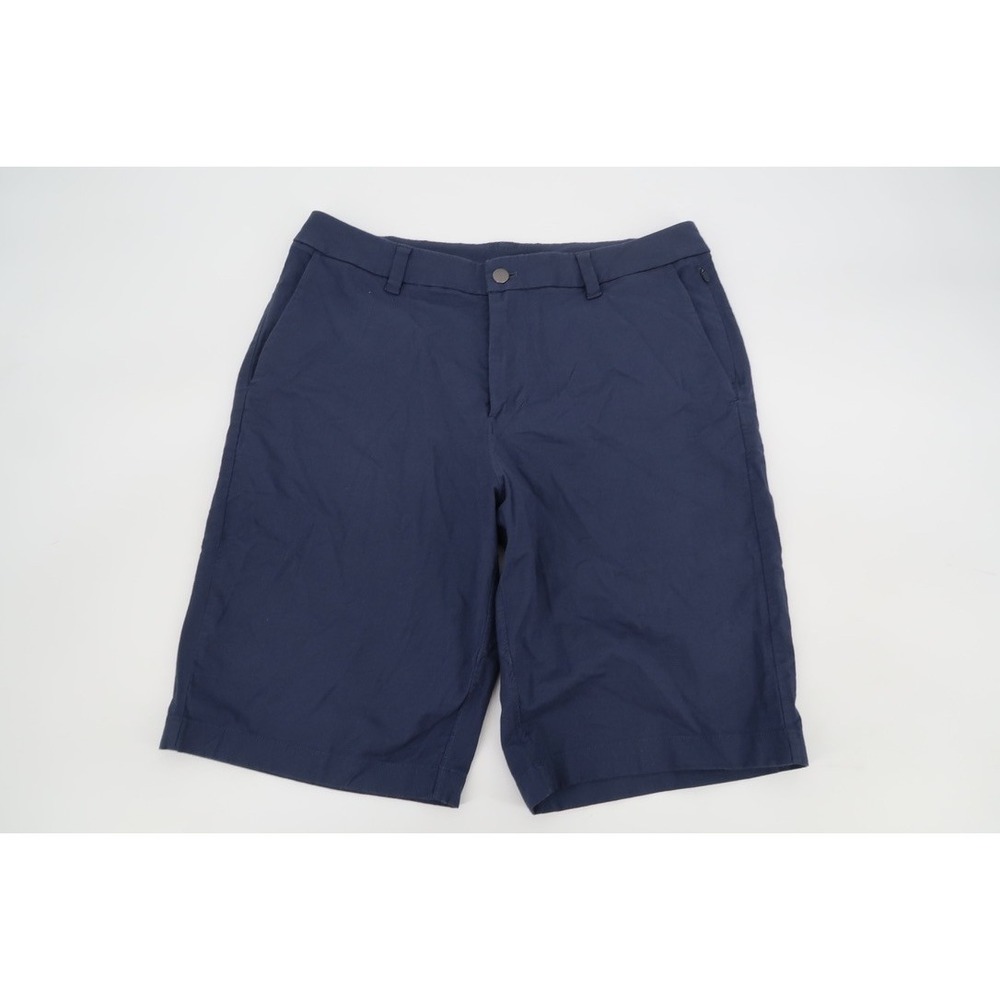 Lululemon Commission Shorts Mens 32 Navy Blue Technical Stretch Golf Casual